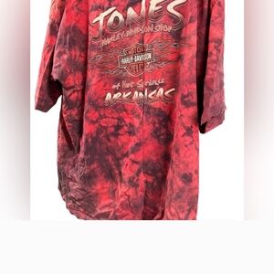 Harley-Davidson Red Tie-Dye T-Shirt